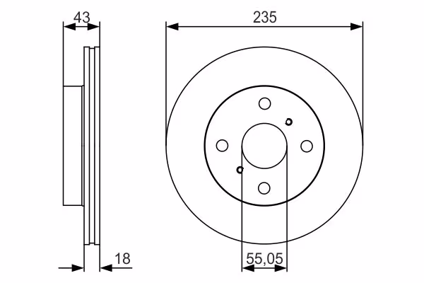 BOSCH Disco freno
