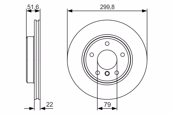 BOSCH Disco freno