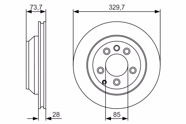 BOSCH Disco freno