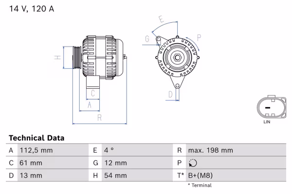 BOSCH Alternatore
