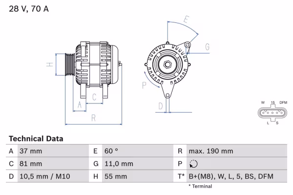 BOSCH Alternatore