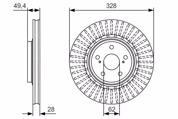 BOSCH Disco freno