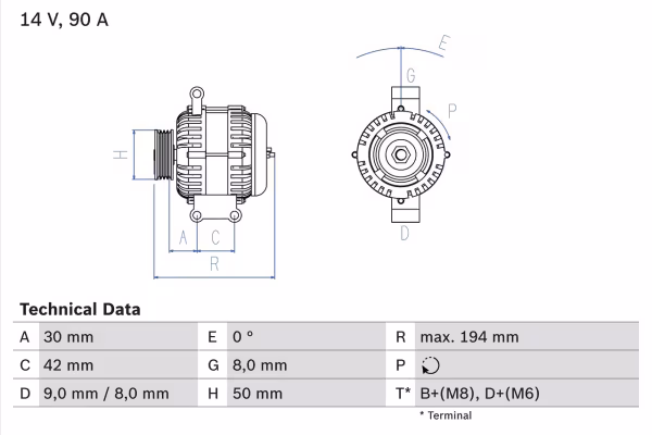 BOSCH Alternatore
