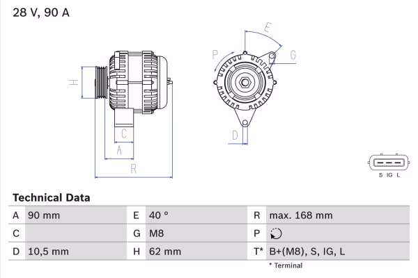 BOSCH Alternatore