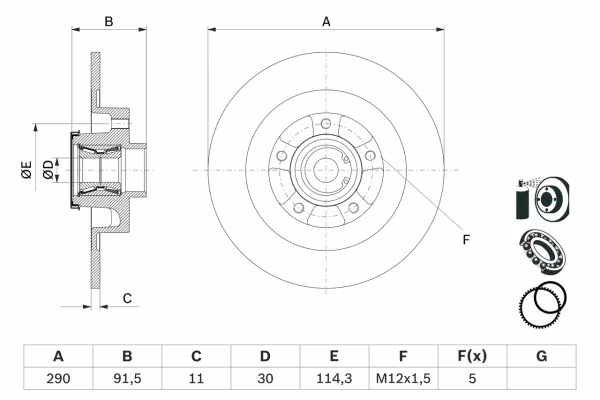 BOSCH Disco freno