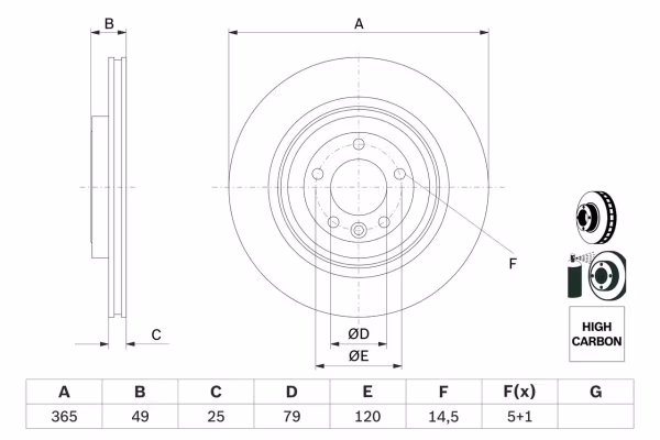 BOSCH Disco freno