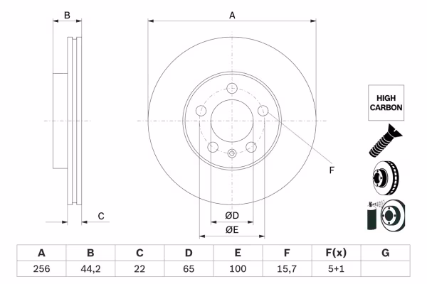 BOSCH Disco freno