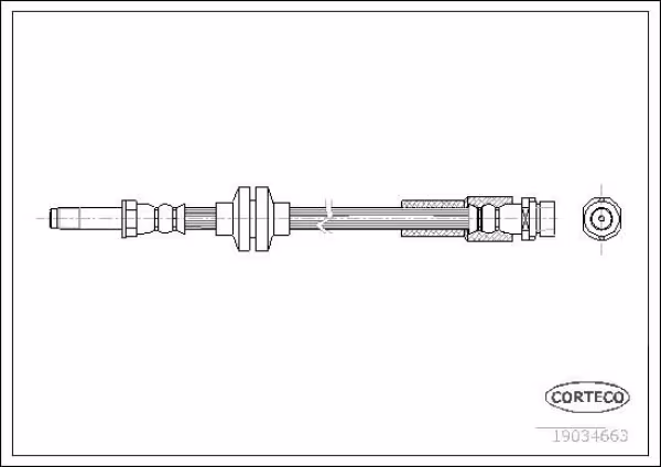 CORTECO Flessibile del freno