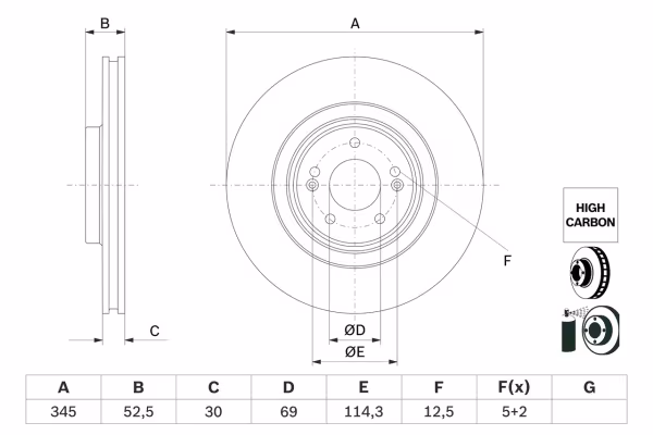 BOSCH Disco freno