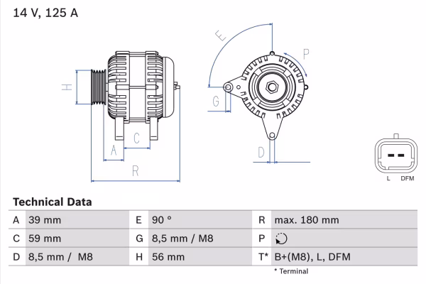 BOSCH Alternatore