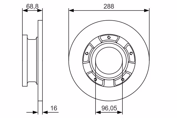 BOSCH Disco freno