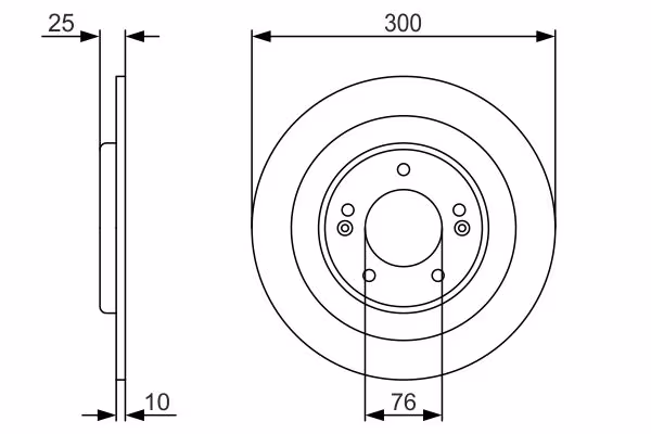 BOSCH Disco freno
