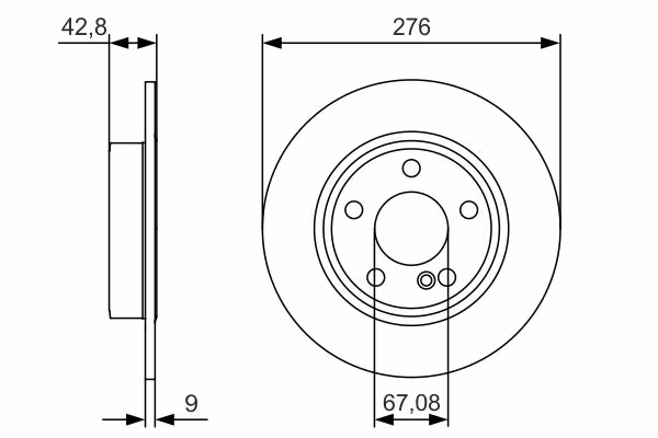 BOSCH Disco freno