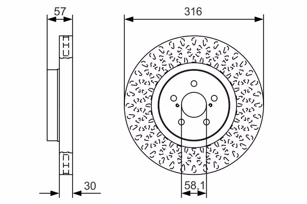 BOSCH Disco freno