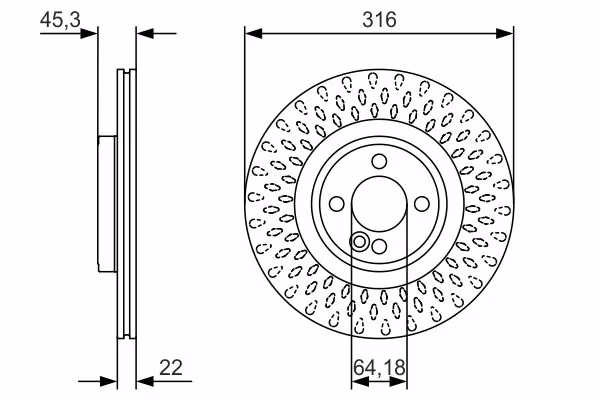 BOSCH Disco freno