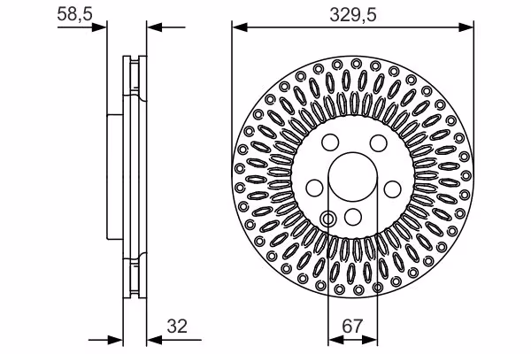 BOSCH Disco freno