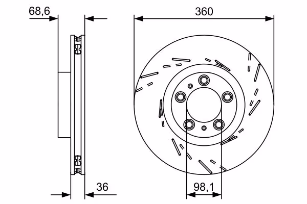 BOSCH Disco freno