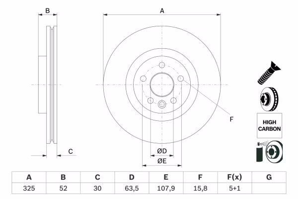 BOSCH Disco freno