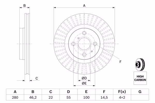 BOSCH Disco freno