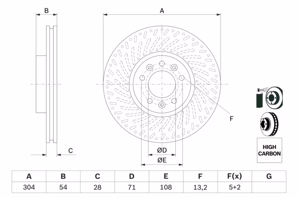 BOSCH Disco freno