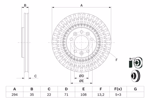 BOSCH Disco freno