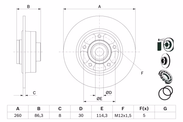 BOSCH Disco freno