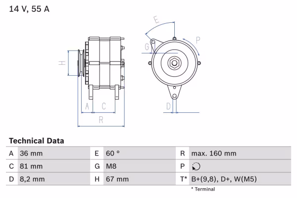 BOSCH Alternatore