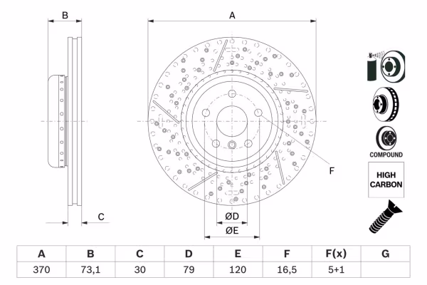 BOSCH Disco freno