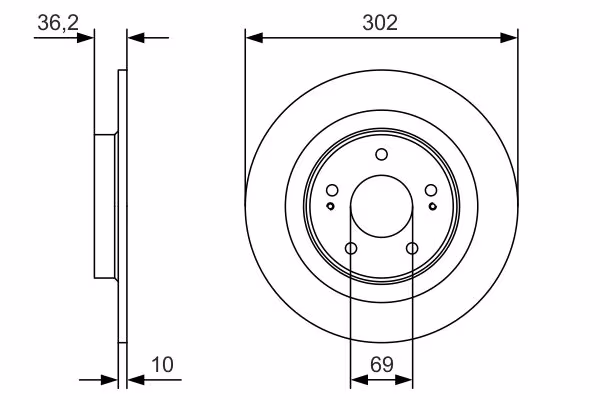 BOSCH Disco freno