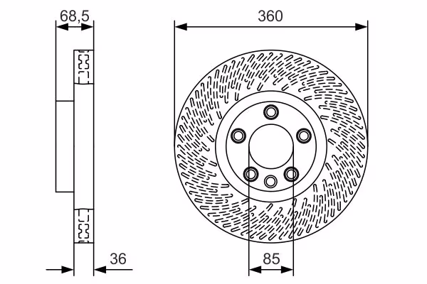 BOSCH Disco freno