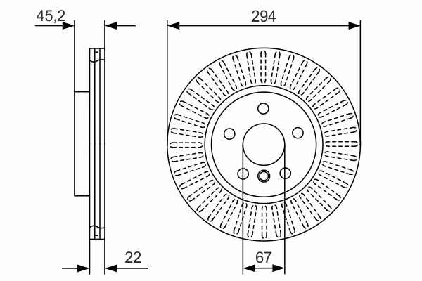 BOSCH Disco freno