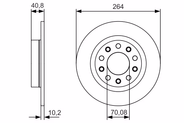 BOSCH Disco freno