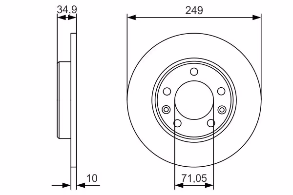 BOSCH Disco freno