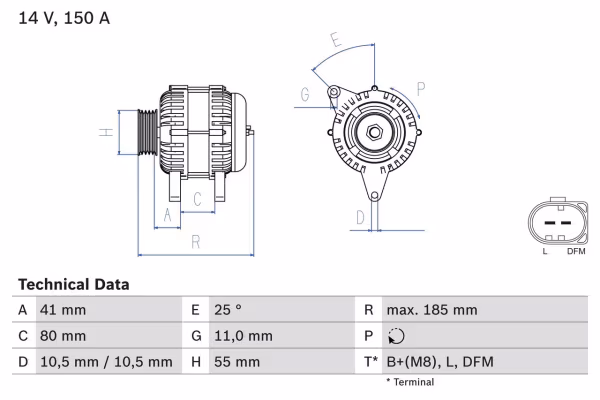BOSCH Alternatore