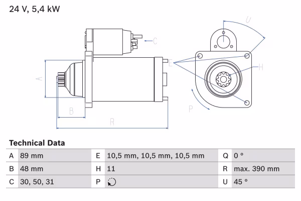 BOSCH Motorino d\'avviamento