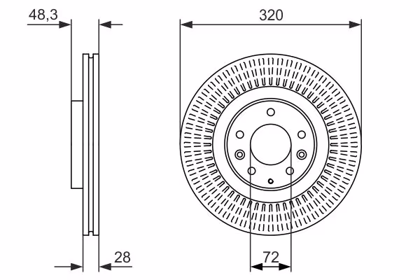 BOSCH Disco freno