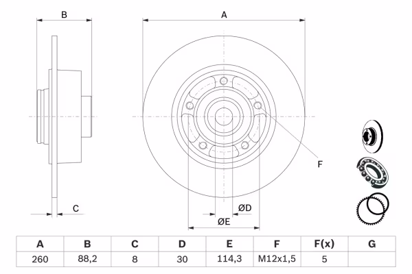 BOSCH Disco freno
