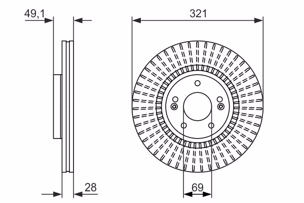 BOSCH Disco freno