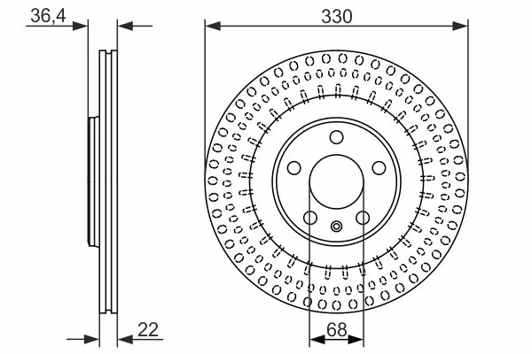 BOSCH Disco freno