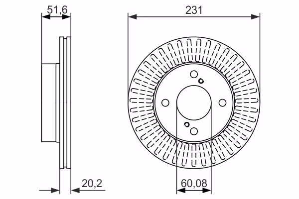 BOSCH Disco freno