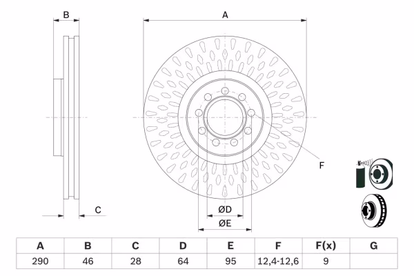 BOSCH Disco freno