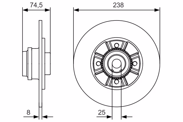 BOSCH Disco freno