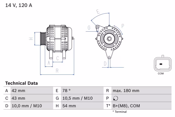 BOSCH Alternatore
