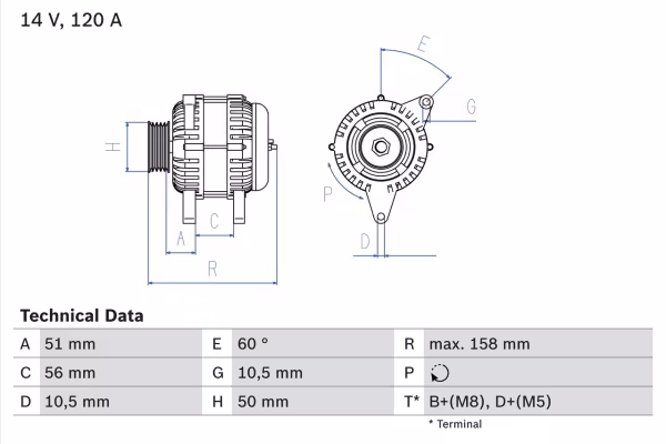 BOSCH Alternatore