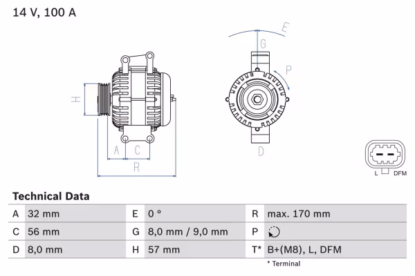 BOSCH Alternatore