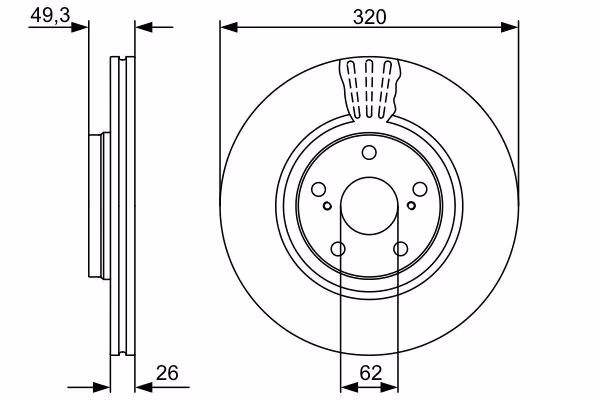 BOSCH Disco freno