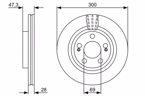 BOSCH Disco freno