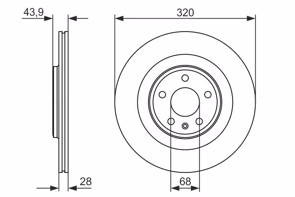 BOSCH Disco freno
