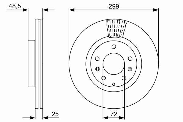 BOSCH Disco freno
