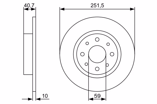 BOSCH Disco freno
